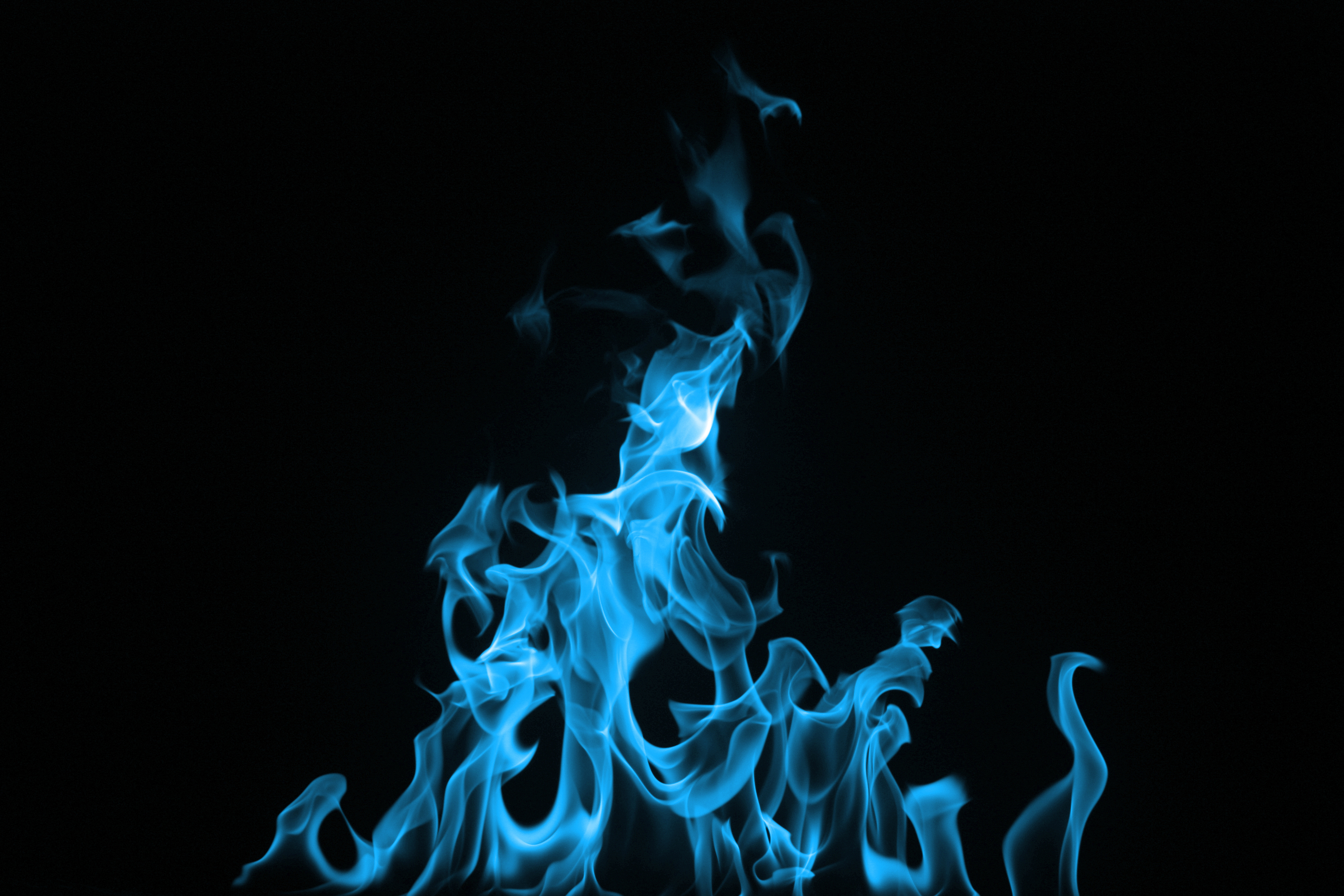 Blue Fire On A Black Background | Hope for Life's Journey